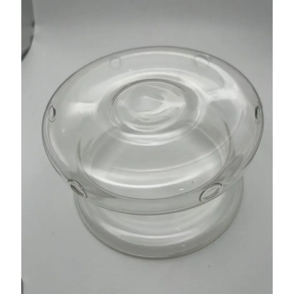 Vtg Villeroy & Boch Rooster Design Fondue Pot With Glass Insert & Lid Porcelain